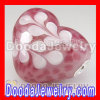 european Style Heart Glass Beads Charms Fit Fashion Jewelry, European Bighole Jewelry