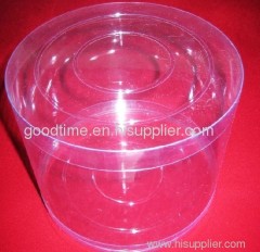 PVC transparent cylinder tube box