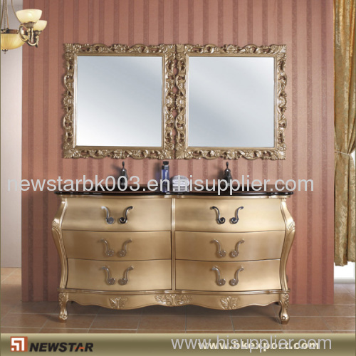 Double Bowls Antique Design Vanity