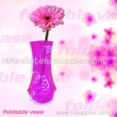 folding plastic flower vase