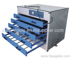 horizontal-type screen printing plate drying machine