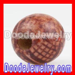 Wholesale 13mm Shamballa Wood Beads fits wooden shamballa bracelet
