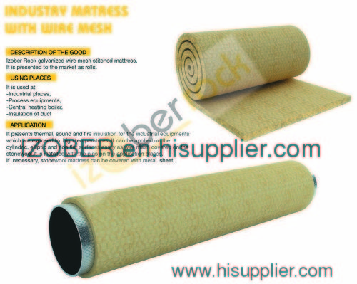 Rock Wool - Industry Mattress With Wire Mesh