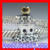 925 Silver Wedding Cake Christmas Charms Fit On european Largehole Jewelry Bracelet