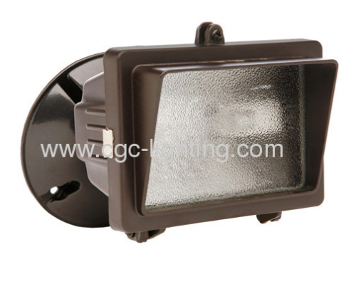 150 Watt Mini Single Head Halogen Flood Light with Eyebrow Face Frame