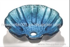Blue Painting Tempered Glass Bowls