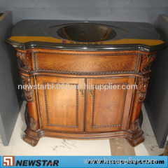 Wooden Cabinet with Granite Vanity Tops