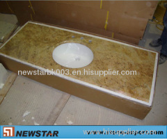 Yellow Bathroom Granite Vanity Tops