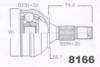 car C.V. JOINT FOR PEUGEOT