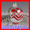 european Style Christmas Ball Beads Enamel Red Charms