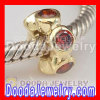 Gold Plated Charm Jewelry 925 Silver Spacer Beads with Stone