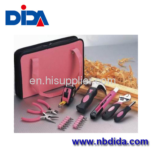 19pcs mini pink tool set