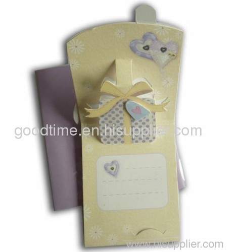 3D happy birthday paper card