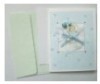 Cute glitter handmade gift card with envelope set