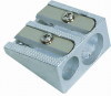 Aluminum sharpener with double holes