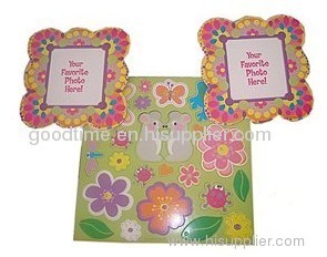 Customized full color beautiful flower photo paper card