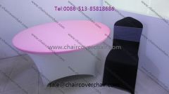 spandex table cover with top cover