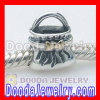 Gold Plated bowknot Charm Jewelry 925 Silver Handbag Beads