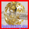 Gold Plated Hollow Cage Sterling Silver Beads european Compatible