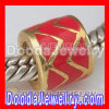 Gold Plated 925 Sterling Silver Charm Jewelry Enamel Beads