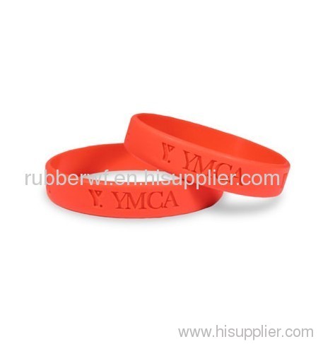 silicone embossed wristbands