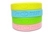 silicone debossed wristbands