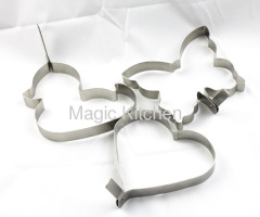 Stainless Steel Cookie Cutter with Handle