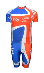 2011men's sublimated pro cycling team kit,sky
