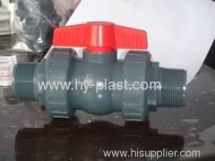 pvc male true union ball valve