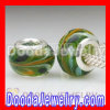 925 sterling silver double cores Charm Jewelry italian murano glass beads