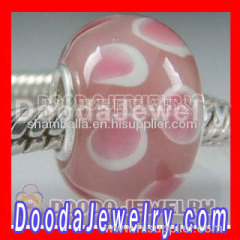 european Style Murano Glass Beads With 925 Sterling Silver Single Core