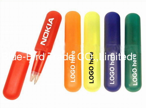 Transparent promotion ballpoint pens set