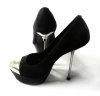 LOTOYO Black Velvet Pumps LTYQC761A