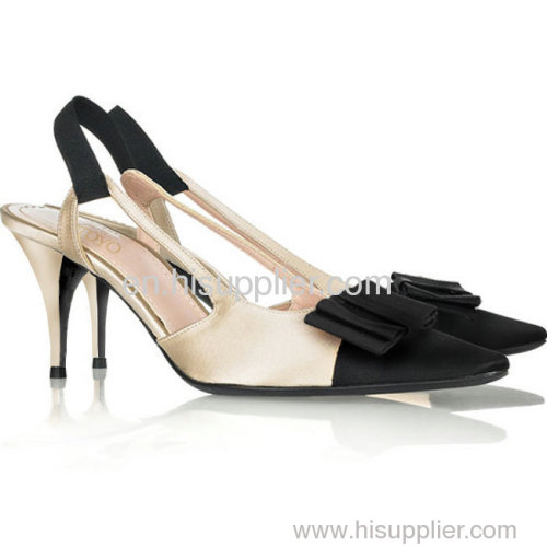 LOTOYO Bow Satin Pumps LTYQC642E