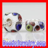 Charm Square Glass Beads in 925 Silver Core european Compatible