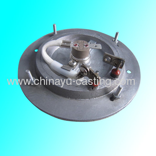 Low pressure die casting aluminum heating plate