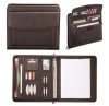 PU ZIPPER EXECUTIVE FOLDER WITH PEN AND CALCULATOR