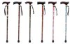 aluminum five sections folding adjustable floral /flower printed walking sticks,canes