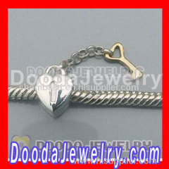 925 silver lock and Key charms beads fit European european Chamilia Jewelry Bracelet