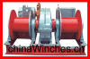 double drum of electric winch for chimney mining