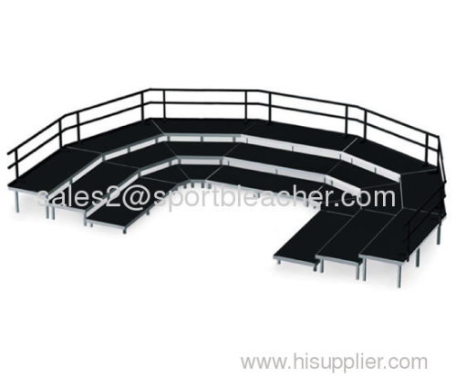 portable event stage glass stage