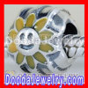 925 Sterling Silver Smile Flower Charm Beads european Compatible