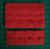3 rows with 4 eyes hook & eye tape