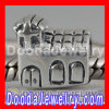 925 Sterling Silver european Style House Charm Beads For Easter Day Fit european Jewelry Bracelet