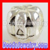 Wholesale Silver Plated Thanksgiving Pumpkin Charms Beads