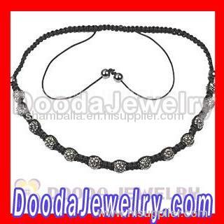 YIWU China manufactures wholesale Shamballa style necklace