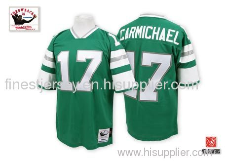 nfl Philadelphia Eagles #17 Carmichael Throwback green jerseys