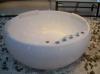 Round acrylic bathtub