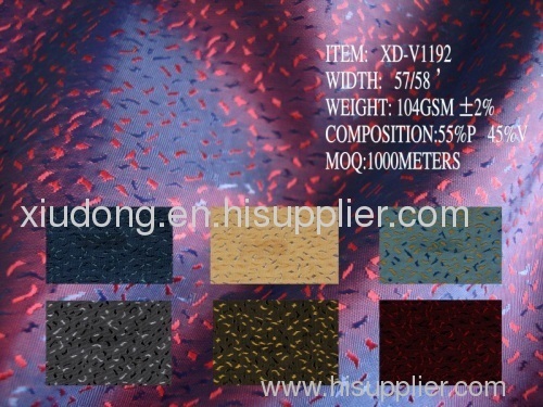 polyester viscose garment lining fabric for apparel
