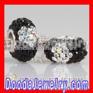 Fashion Jewelry Silver Charms with 90 pcs Crystal Rhinestones